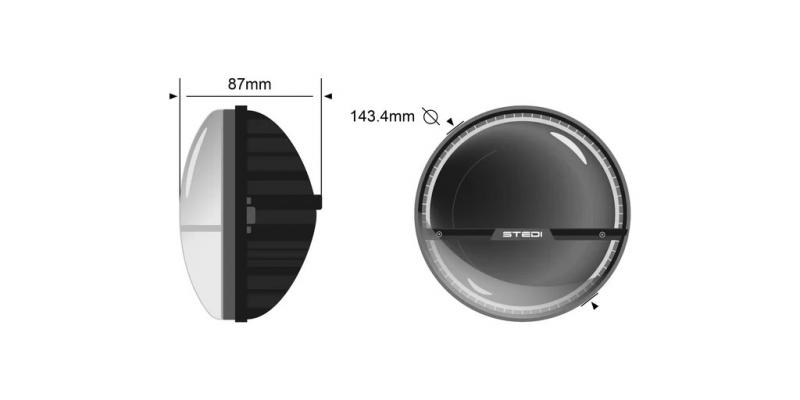 Preview: STEDI 5.75 Inch Homage Black 5700K